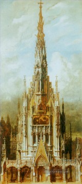  makart - gotische grabkirche st michael turmfassade Akademischer Hans Makart